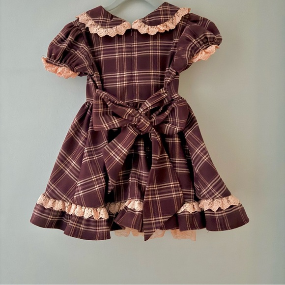 Oh Shana! Custom burgundy wine pink formal flower girl dress 5 6 Family photos - Picture 3 of 10